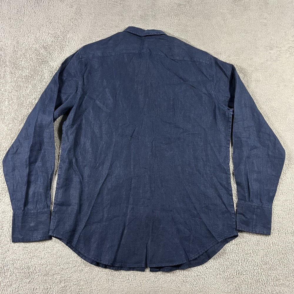 J Crew Shirt Womens 10T Blue Baird McNutt Irish Linen Classic Fit Button Up New - Picture 9 of 11